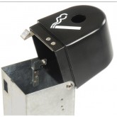 Rubbermaid GroundsKeeper Smoking Management Receptacle - Black